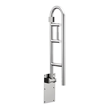 Moen Home Care Bathroom Safety 30 Inch Stainless Steel Flip Up Bathroom HandicapGrab Bar with Toilet Paper Holder, Elderly Assistance Product, R8962FD - color: Peened