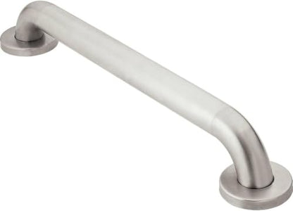Moen R8912P Bathroom Safety 12-Inch Stainless Steel Bathroom Grab Bar with Concealed Screws, Stainless (Pack of 6) - size: 12 Inch (Pack of 6)