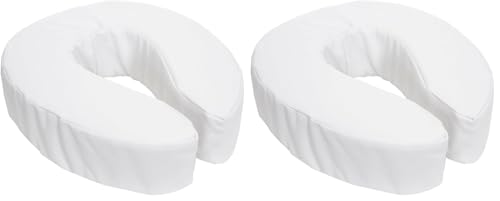 Essential Medical Supply Padded Toilet Riser, Plastic, 2" (Pack of 2) - size: 2 Inch (Pack of 2)