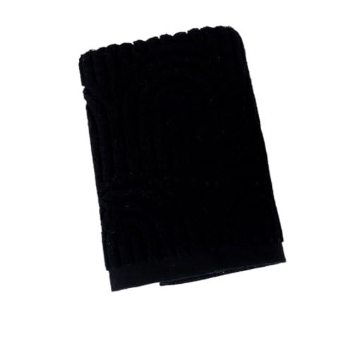Waffles Weave Bath Towel 40X70Cm High Absorbency for Gym Hotel and Home Use in 4 Color Rapiddry Hand Towel - color: Black