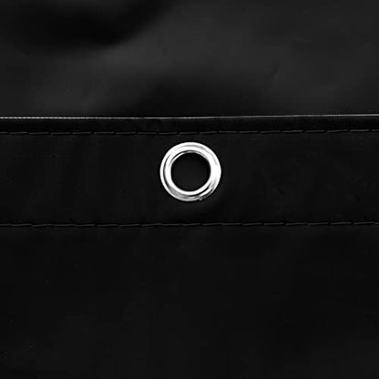 Barossa Design Black Shower Curtain Liner Standard Size | Premium PEVA, BPA & PVC Free, No Chemical Smell, Metal Grommets, Lightweight Shower Curtain with 3 Magnets for Bathroom - color: Black, size: 72"W x 72"L (Pack of 1)