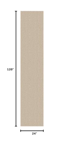 Washable Runner Rug 2x10 Ft Non Slip Runners for Hallways Long Cotton Rubber Backed Kitchen Runner Braided Indoor Floor Carpet Runners for Entryway, Hallway, Kitchen, Send/Beige | Washable Braided Runner Carpet, Non Slip Rubber Dot Backed, For Hallway, Ki