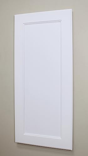 14x36 Recessed Concealed Medicine Cabinet (Shaker White Solid Flat Panel) - color: Shaker White Solid Flat Panel, size: 14x36