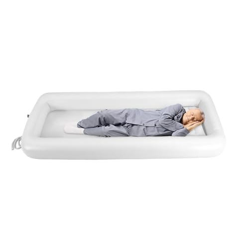 Medical Inflatable Bathtub Portable Bed Electric air Pump Water Bag air Cushion Next to The Bathtub Suitable for Disabled, Elderly, bedridden Patients, Elderly, Disabled People