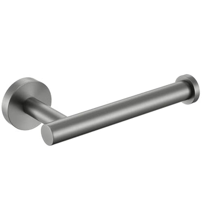 Toilet Paper Holder for Restroom, Gunmetal Gray, Wall Mounted | 304 Stainless Steel, Rustproof Tissue Holder for Bathroom, Powder Room, Stable Drilling Mounted, Space-saving Paper Storage - color: Gun Gray