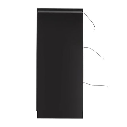 Stainless Steel Shower Niche with LED Light,12*36in Matte Black No Tile Needed Wall Vertical Niche,3-Tier Recessed Shower Shelf for Bathroom Storage Over Mount Installation (12*36in LED) - size: 12*36in LED