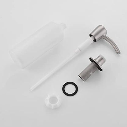 Soap Dispenser, Kitchen Sink Soap Dispenser, Build in Sink Soap Dispenser, Lotion Dispenser, Brushed Nickel RULIA RB2005 - color: Brushed Nickel
