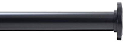 Ivilon Tension Curtain Rod - Spring Tension Rod for Small Windows or Shower, 16 to 24 Inch. Black - color: Black