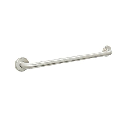 24” Shower Handle Smooth Grip | 304 Stainless Steel Grab Bars for Bathtubs and Showers | Brushed Nickel ADA Standard Hand Rails for Seniors, Children, Injured People | Supports Upto 400lbs - size: 24 in. Smooth Grip