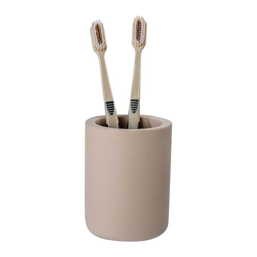 Drying Stone Toothbrush Holders, Diatomite Quick Drying Electric Toothbrush Organizer for Bathroom, Brown - color: Brown