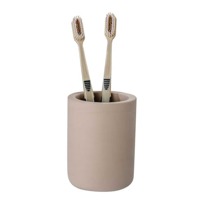 Drying Stone Toothbrush Holders, Diatomite Quick Drying Electric Toothbrush Organizer for Bathroom, Brown - color: Brown