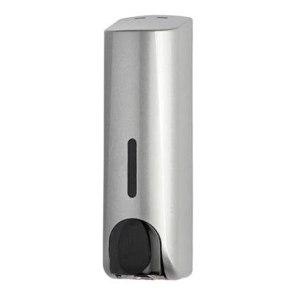 Single Wall Mounted Shampoo Soap Shower Dispensers with 1x350ml Refillable Bottles, Silver - color: Single Silver