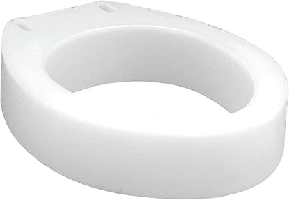 Carex Toilet Seat Riser, Elongated Raised Toilet Seat Adds 3.5 inches to Toilet Height, Assists with Bending or Sitting, Bolt-On Installation Under Existing Toilet Seat, 300 Pound Weight Capacity - style: Elongated