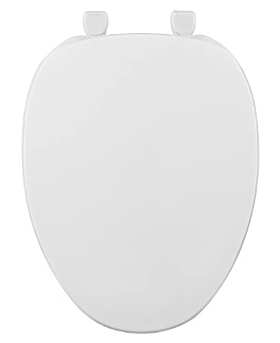 Centoco Elongated Toilet Seat, Closed Front, Residential, USA, White | With Cover, Plastic, Made in the USA, 600-001 - color: White, size: Elongated, style: Closed Front / Made in the USA