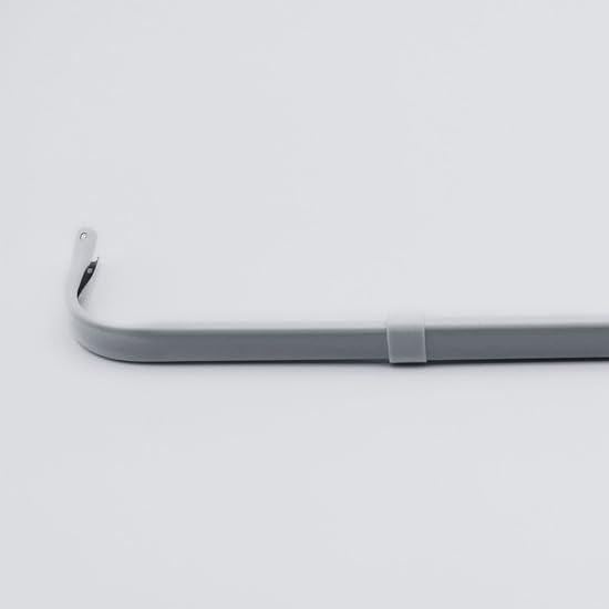 Yafa Home Fashion Heavy Duty Single Standard Adjustable Curtain Rod Hardware Included, Projection distance from the wall 2.5 inches(White, 26"-48") - color: White, size: 26” - 48”