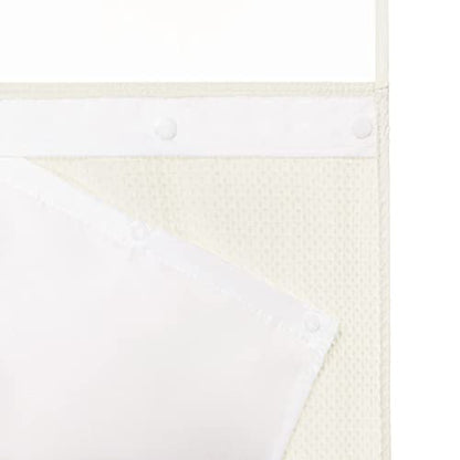 RiverDream Heavyweight Waffle No Hook Shower Curtain with Liner,Cream,71x74 | Dotted Waffle,Snap-in Liner,Heavy Duty,Quick Dry,Mesh Top Window,With Bottom Magnets,Hotel-Grade,Washable,Standard Size - color: Cream, size: 71"W x 74"L (Pack of 1)