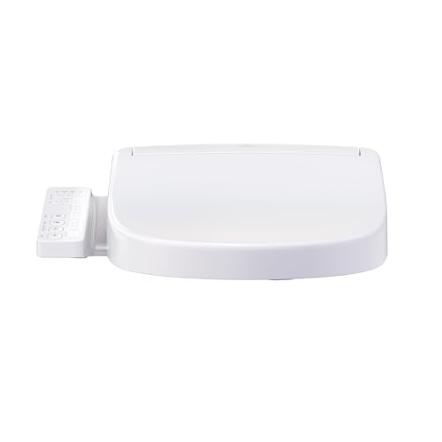 TOTO® WASHLET® S2 Electronic Bidet Toilet Seat with Instantaneous Water Heating, PREMIST and EWATER+ Wand Cleaning, Round, Cotton White - SW3345#01 - color: Cotton White, size: Round