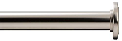 Ivilon Tension Curtain Rod - Spring Tension Rod for Small Windows or Shower, 16 to 24 Inch. Satin Nickel - color: Satin Nickel