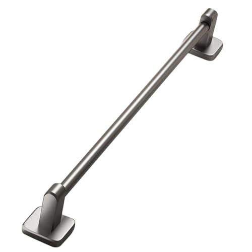 No-Drill Adhesive Towel Holder Bar 40cm Gray Heavy Duty Wall-Mounted Towel Rack for Bathroom Kitchen Shower Door
