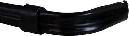 Yafa Home Fashion Heavy Duty Single Standard Adjustable Curtain Rod Hardware Included - color: Black, size: 26” - 48”