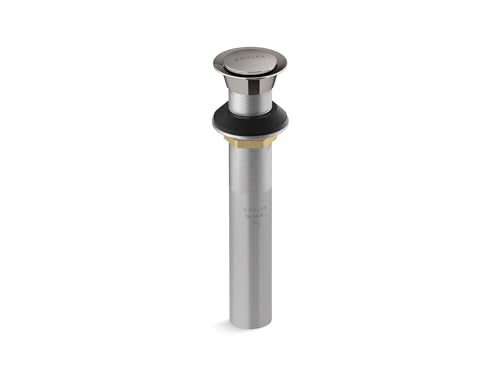 Kohler K-33151-TT Bathroom sink clicker drain without overflow, Vibrant Titanium - color: Vibrant Titanium