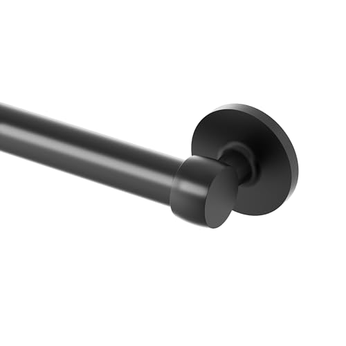 Gatco 622MX Gibson 24" L Grab Bar, Matte Black/ADA Compliant Stainless Steel Safety Grab Bar for Bathroom - color: Matte Black, size: 24"L
