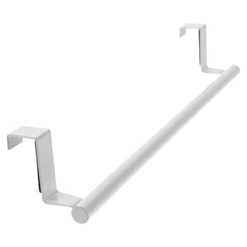 Stainless Steel Over Door Towel Rack Hanging Hand Towel Holder for Cabinets Space-Saving Organizer for Bathrooms and Kitchens Elegant Design for Easy Access