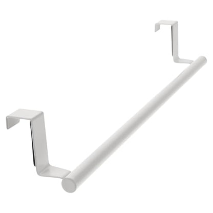 Stainless Steel Over Door Towel Rack Hanging Hand Towel Holder for Cabinets Space-Saving Organizer for Bathrooms and Kitchens Elegant Design for Easy Access