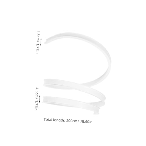 Flexible Bendable Ceiling Curtain Track for Curved Shower Rv Wall Mount Easy Installation Versatile Use Smooth Sliding Mechanism Accessories
