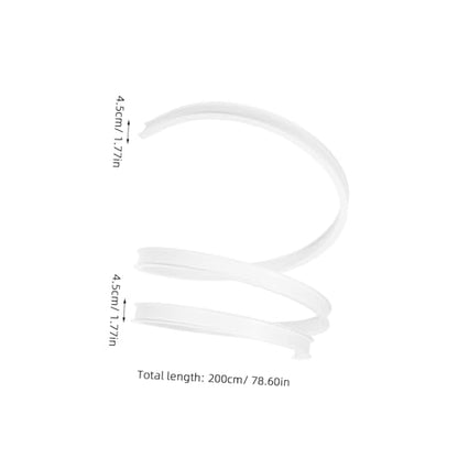Flexible Bendable Ceiling Curtain Track for Curved Shower Rv Wall Mount Easy Installation Versatile Use Smooth Sliding Mechanism Accessories