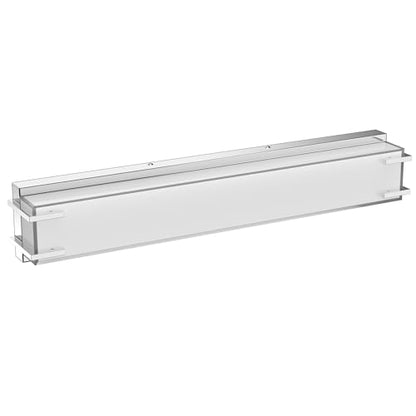 LED Bathroom Light Fixtures Over Mirror 24.4” Vanity Light with Milky White Lampshade 4000K Daylight Chrome Finishing Bath Bar (Chrome) - color: Chrome, size: 24 inch