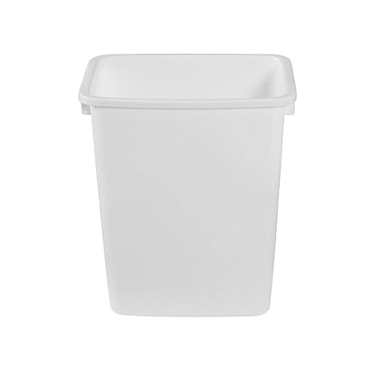 Rubbermaid 21 Quart Traditional Open Top Waste Basket Indoor Trash Bin Container for Bathrooms and Other Indoor Spaces, White