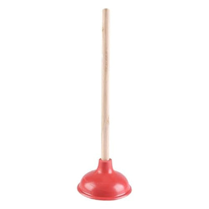 18-inch Toilet Plunger; Heavy-Duty Rubber Ring; Long Wooden Handle; Suitable for unclogging Toilets, drains, Sinks, etc. (1pc) - size: 1pc