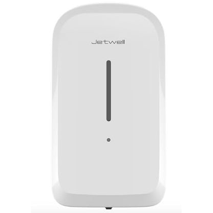 JETWELL Touchless Wall Mount White ABS Plastic Soap Dispenser 34OZ/1000ML | Large Capacity, Battery Powered, Liquid Soap, Commercial & Home Use - color: White Plastic
