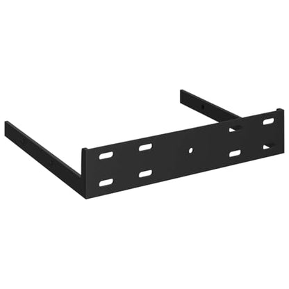 Floating Corner Shelf MDF Wall Mount for Bathroom, Weather Resistant, 9.8" x 9.8" x 1.5"