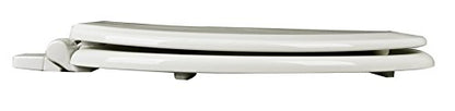 1F1E7-02 Premium Molded Wood Elongated Toilet Seat with Slow Close Hinge & OSG, Biscuit - color: Biscuit/Linen, style: ELONGATED
