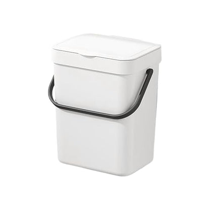 Small Kitchen Trash Can Space-Saving Waterproof | Under Sink Bin Kitchen for Garbage Disposal Bathroom Bedroom Home Office RV Dorm Apartment Cabinet Door - size: 5L
