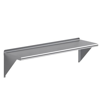 AmGood 48" Long X 14" Deep Stainless Steel Wall Shelf | NSF Certified | Appliance & Equipment Metal Shelving | Kitchen, Restaurant, Garage, Laundry, Utility Room - size: 48" Long X 14" Deep