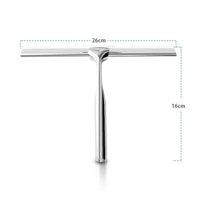 Stainless Steel Shower Scraper Shower Mirror Squeegee Antiskid Handle Corrosion Resistance for Bathroom Tool,Silver,Style B - size: Style B
