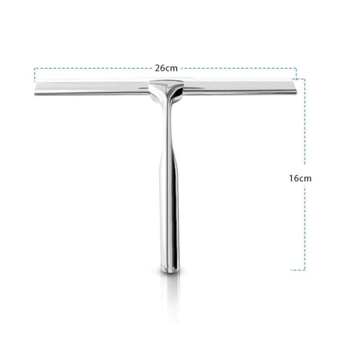 Stainless Steel Shower Scraper Shower Mirror Squeegee Antiskid Handle Corrosion Resistance for Bathroom Tool,Silver,Style D - size: Style D