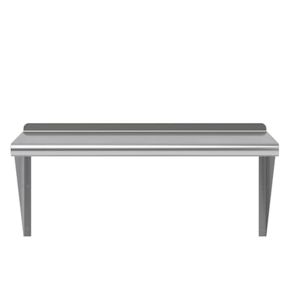 AmGood 18 in. x 30 in. Stainless Steel Wall Shelf | NSF | Metal Shelving | Garage, Laundry, Storage, Utility Room | Restaurant, Commercial Kitchen - size: 30" Long X 18" Deep