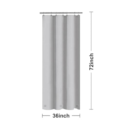 Barossa Design Silver Gray Stall Shower Curtain Liner with 3 Magnets 36x72 | Waterproof PEVA, PVC Free, Metal Grommets, Lightweight Plastic Shower Liner 36 x 72 Inches for Narrow Small Bathroom Stall - color: Gray Silver, size: 36"W x 72"L (Pack of 1)