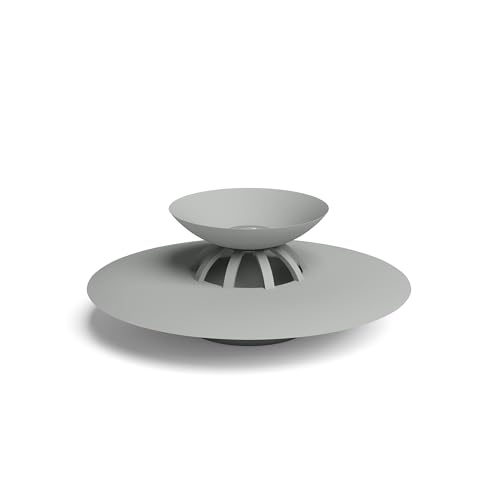 Umbra Flex Hair Catcher, Dual Purpose Shower Drain Stopper, 3-Inch, Grey - color: Gray