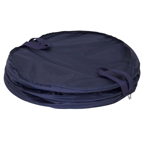 Pop-Up Laundry Hamper – Zipper Lid, 2-Load Capacity, Navy