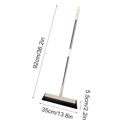 Long Handle Floor Squeegee, Squeegee Broom for Floor, Window Squeegees, Shower Squeegees, Multi-Purpose Cleaning Tools Sweeper Broom for Bathroom Kitchen Bedroom Floor Window Glass