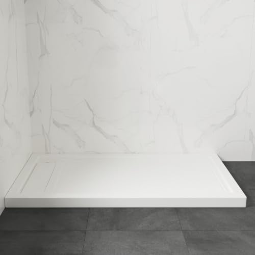 OVE Decors 60x32" Shower Base, White - size: 60 x 32, style: Side Drain