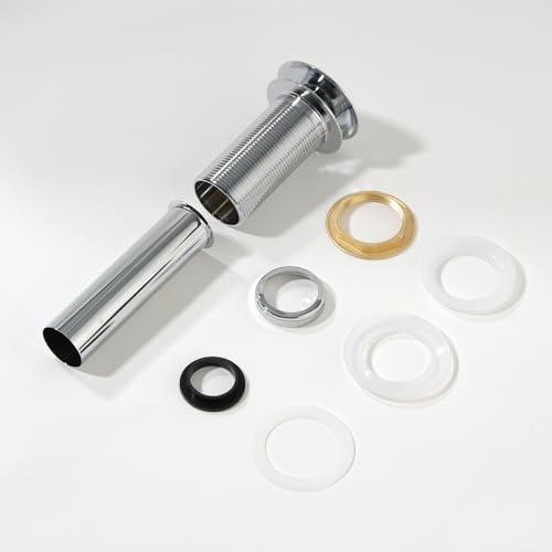 Pop-up Bathroom Sink Drain Stopper Without Overflow for Vessel Sink Lavotory Vanity, D01 (Chrome) - color: Chrome