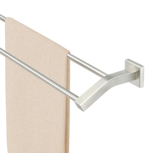 Alise Double Towel Bar, 24" Towel Rack for Bathroom Wall, Brushed Nickel | SUS304 Stainless Steel Bathroom Towel Holder, Quick Drying Towel Hanger Towel Rod, Useable Length 22.9" - color: Brushed Nickel, size: 24-Inch(Joining Process)