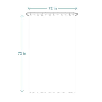 Zenna Home Clear Shower Curtain Liner, Super Heavyweight Transparent Liner for Showers and Bathtubs with Rustproof Grommets, 10-Gauge Vinyl, 72 x 72 Inches - size: 72"W x 72"L (Pack of 1)