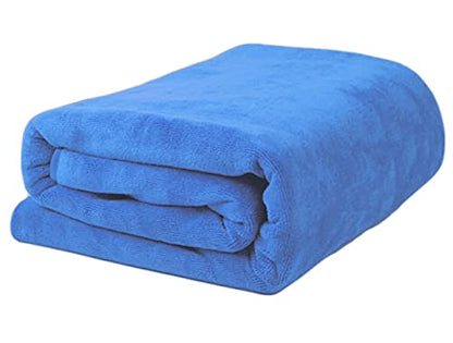 MYLSMPLE Luxury Microfiber Bath Towel Bath Sheet Beach Spa Extra Large Soft Absorbent Towel (36 Inch X 72 Inch, Light Blue) - color: Light Blue